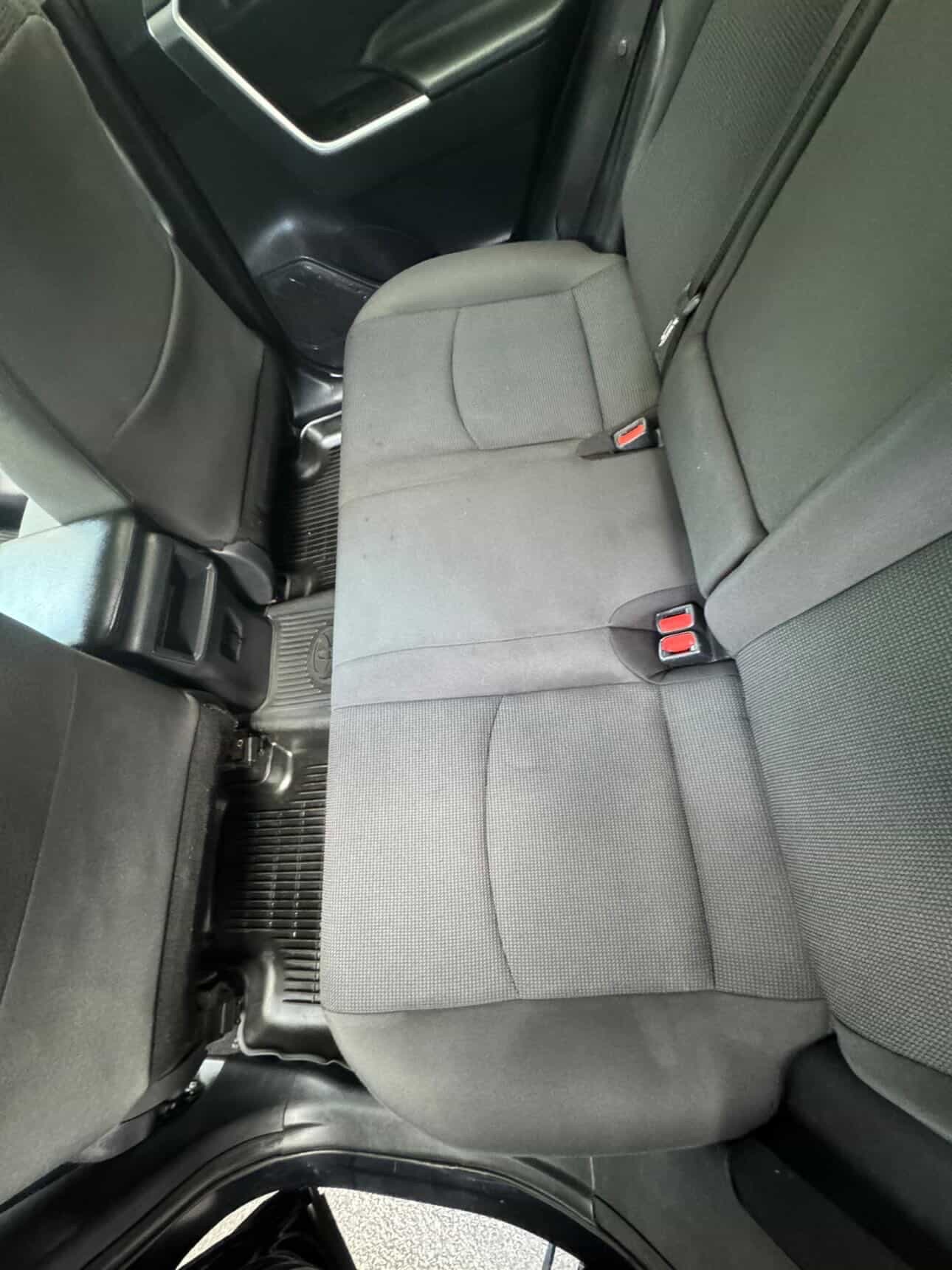 Clean car seats after detailing